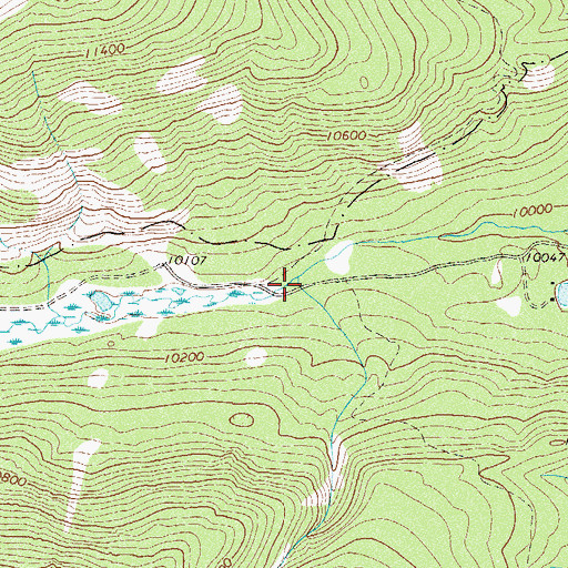 Topographic Map of Elbert Creek, CO