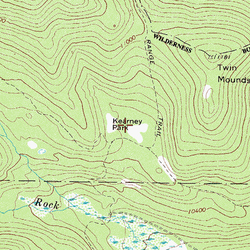 Topographic Map of Kearney Park, CO