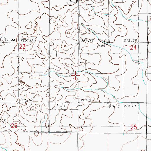 Topographic Map of Shurtz School (historical), IL