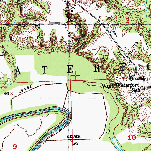Topographic Map of Wheaton Lake (historical), IL