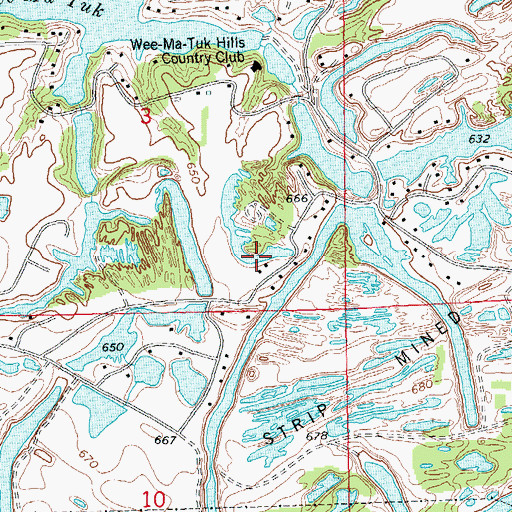 Topographic Map of Frog Lake, IL