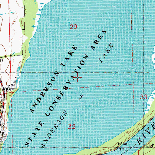 Topographic Map of Carlson Lake, IL