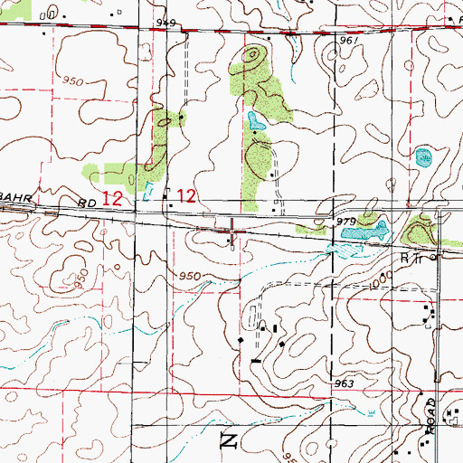 Topographic Map of Salina, IL