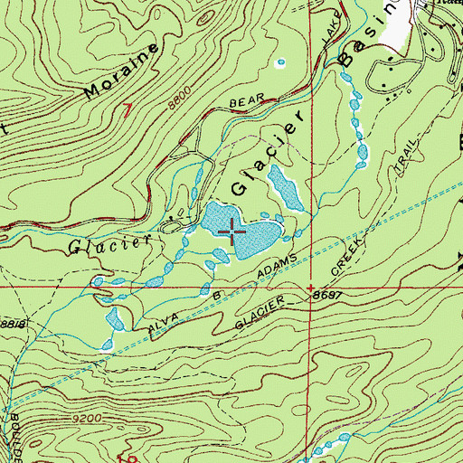 Topographic Map of Sprague Lake, CO