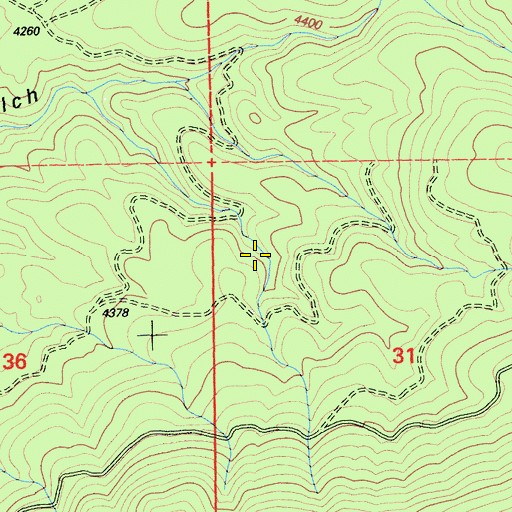 Topographic Map of Eagle Lake Ranger Station, CA