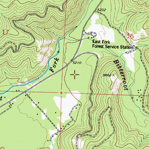 Topographic Map of Billie Springer Memorial Park, MT