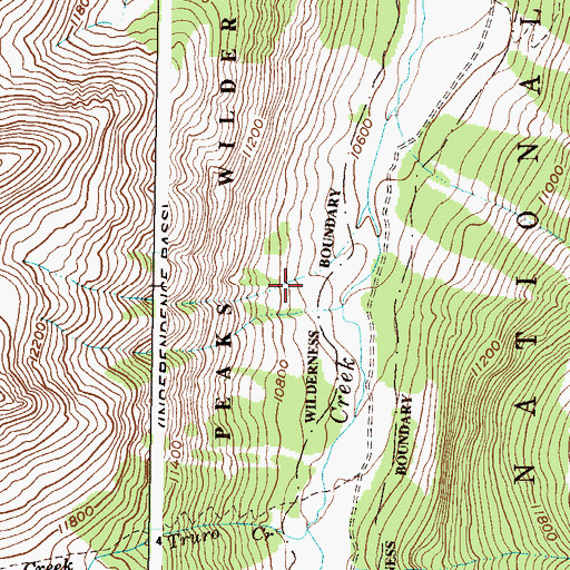 Topographic Map of Truro Creek, CO