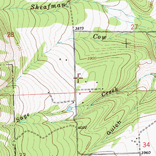 Topographic Map of Pines Academy, MT