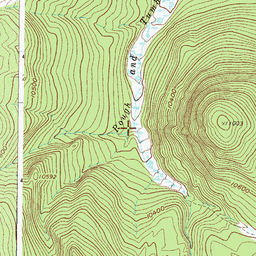 Topographic Map of Lynch Creek, CO