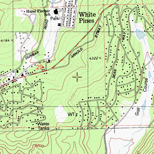 Topographic Map of Grizzly Ridge, CA