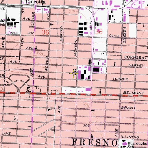 Topographic Map of The Apostolic Church, CA