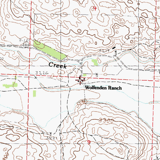 Topographic Map of Wolfenden Ranch, NE