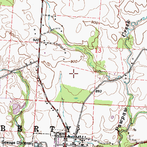 Topographic Map of Alt Park, OH