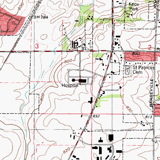 Topographic Map of Northern Illinois Medical Center, IL