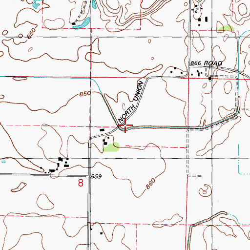 Topographic Map of School Number 82 (historical), IL