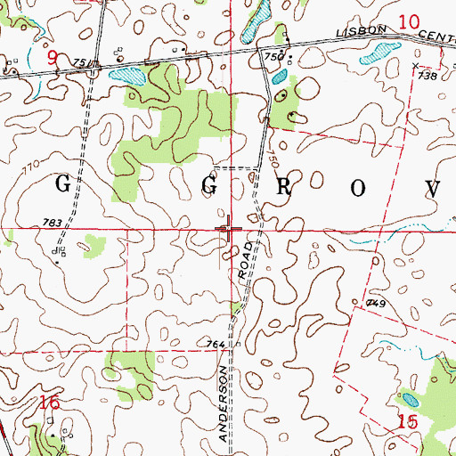 Topographic Map of Big Grove (historical), IL