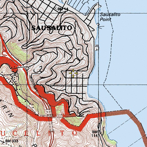 Topographic Map of Southview Park, CA