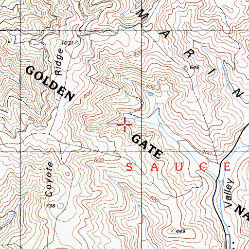 Topographic Map of Haypress Campground, CA