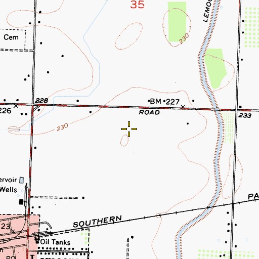 Topographic Map of Heritage Park, CA