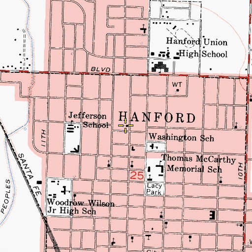 Topographic Map of Church of Revelation, CA