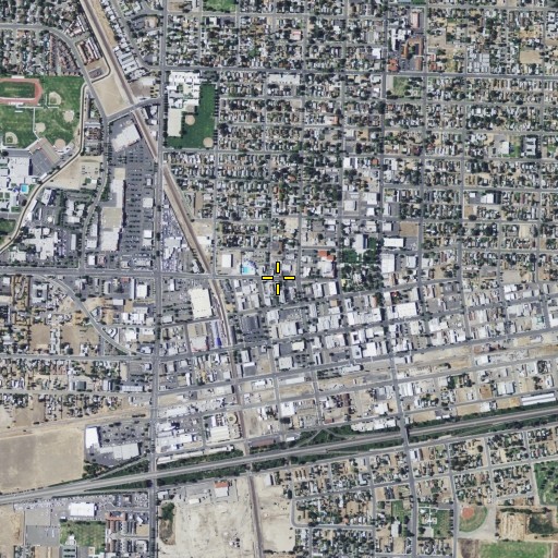 Aerial/Satellite Image of Kings County Free Library, CA