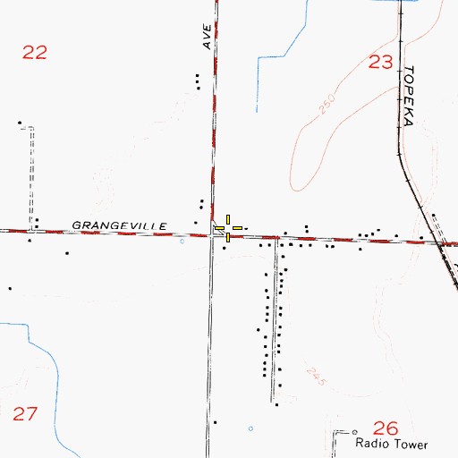 Topographic Map of First Lutheran Church, CA