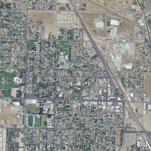 Aerial/Satellite Image of First Missionary Baptist Church, CA