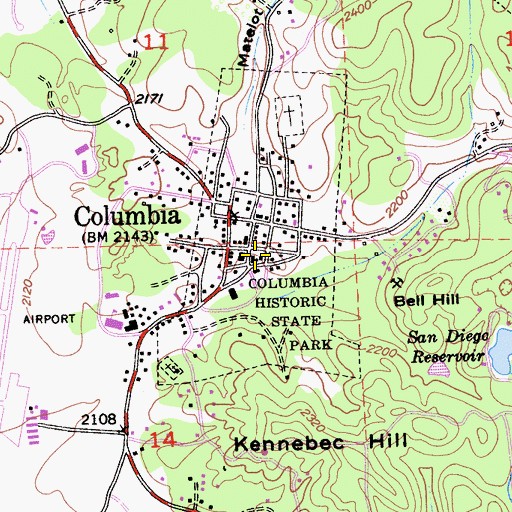 Topographic Map of North Brainard Building, CA