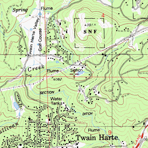 Topographic Map of Lakewood Park Lake, CA
