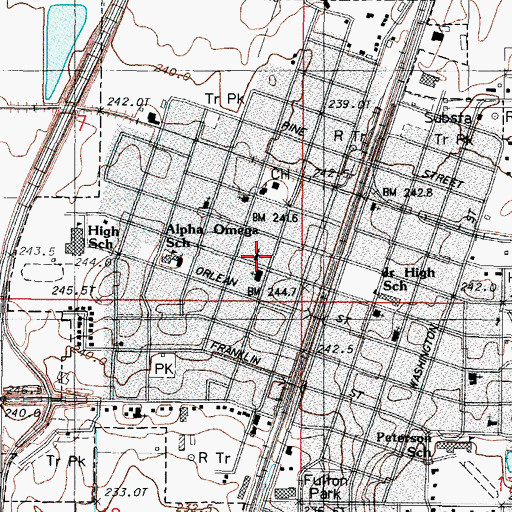 Topographic Map of Federated Church, IL