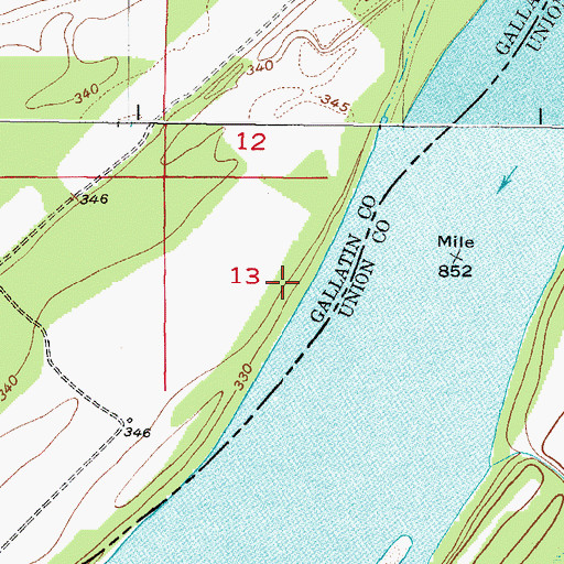Topographic Map of Welsh Lake (historical), IL