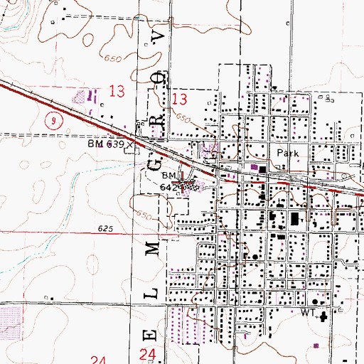 Topographic Map of Tremont Junior High School, IL