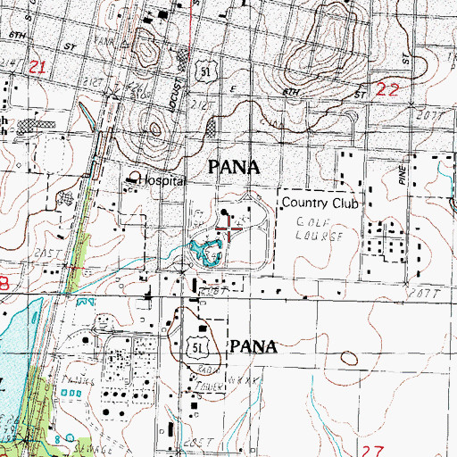 Topographic Map of Kitchell Park, IL