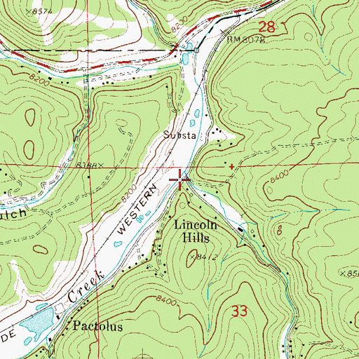 Topographic Map of South Beaver Creek, CO