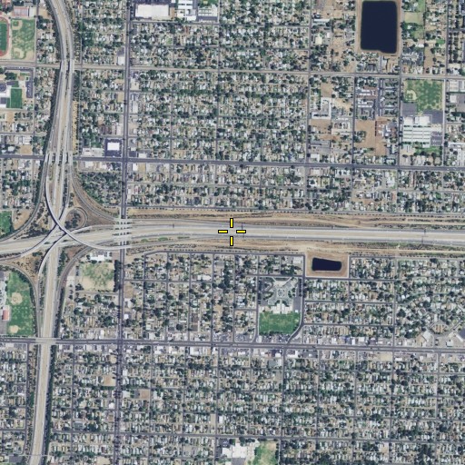 Aerial/Satellite Image of Bethel Temple Church of God in Christ, CA