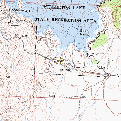 Topographic Map of Grange Grove Picnic Area, CA
