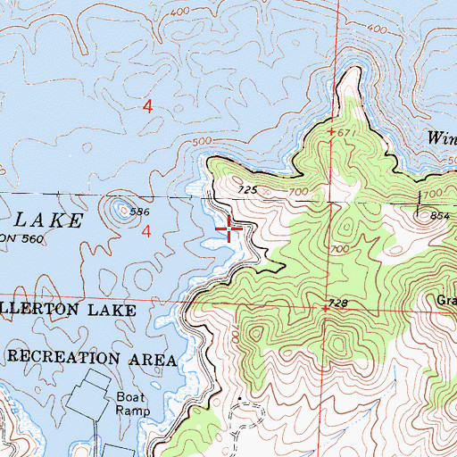 Topographic Map of South Bay Picnic Area, CA