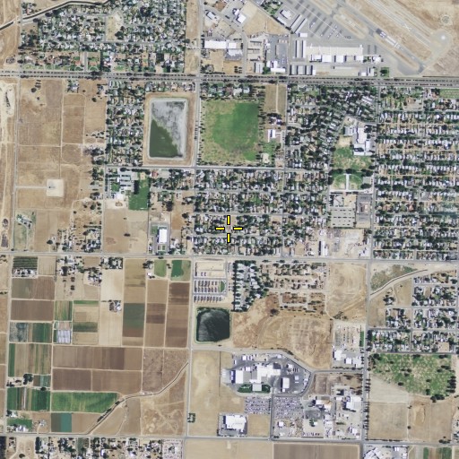 Aerial/Satellite Image of Evangelist Temple Church of God in Christ, CA