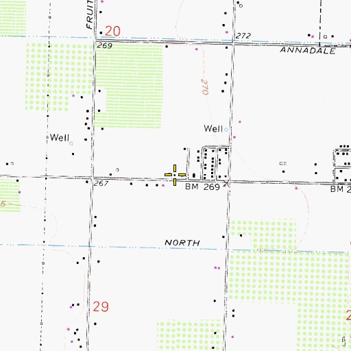 Topographic Map of New Hope Church of God in Christ, CA