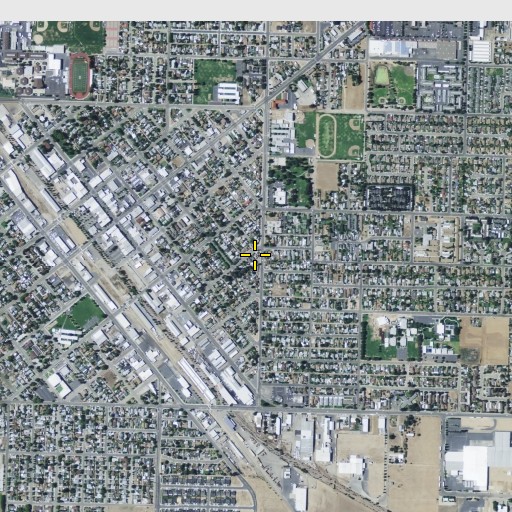 Aerial/Satellite Image of Church of Christ, CA