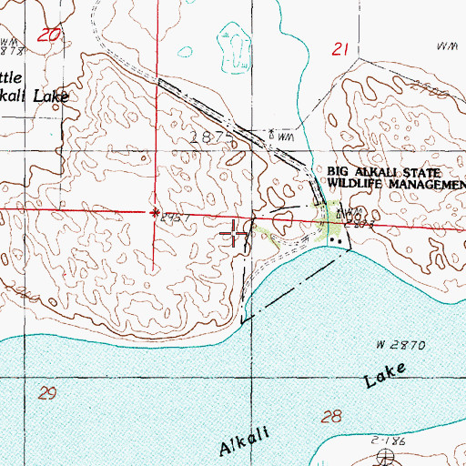 Topographic Map of Big Alkali State Wildlife Management Area, NE