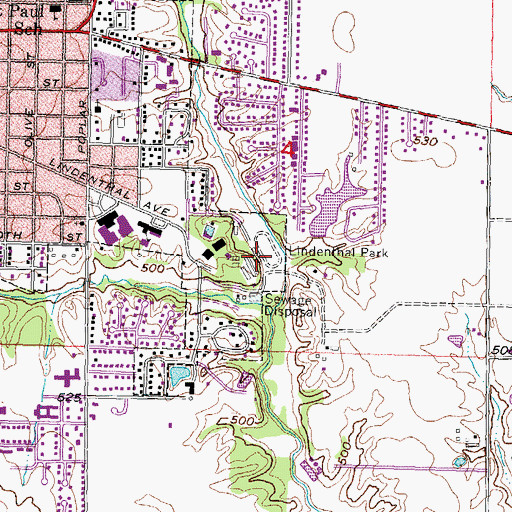 Topographic Map of Madison County Fairgrounds, IL