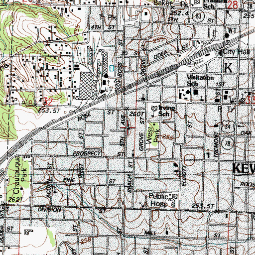 Topographic Map of Bethel African Methodist Episcopal Church, IL