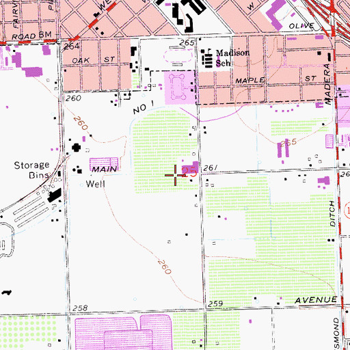 Topographic Map of Alpha Elementary School, CA