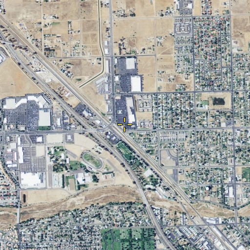 Aerial/Satellite Image of Country Club Village Shopping Center, CA