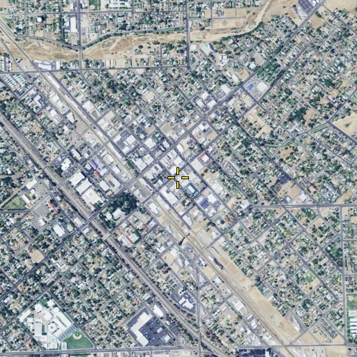 Aerial/Satellite Image of Madera Post Office, CA