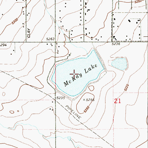 Topographic Map of McKay Lake, CO