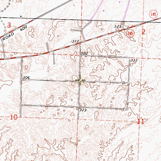 Topographic Map of Bonadelle Ranchos Five, CA