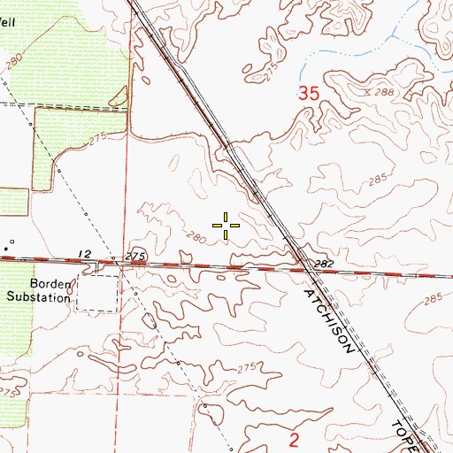Topographic Map of Madera Community College, CA