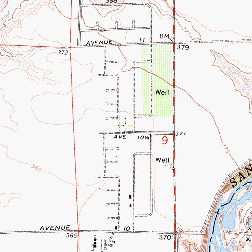 Topographic Map of Rolling Hills, CA